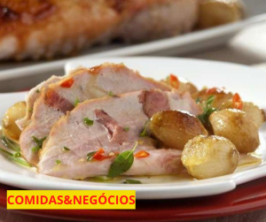 PERNIL AO MOLHO DE MARACUJÁ -CEIA DE NATAL SIMPLES