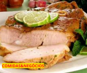 PERNIL SUÍNO NO LIMÃO-COMIDAS DE NATAL SALGADAS