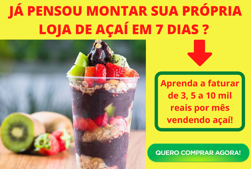 COMO FAZER AÇAÍ PARA VENDER - COMIDAS E NEGÓCIOS