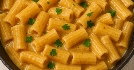 Macarrão Cremoso Rápido na Panela Única (Poucos Ingredientes)